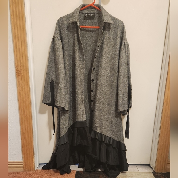 STELLA MARINA COLLEZIONE Mid length Grey Pleated Dress - Picture 6 of 6